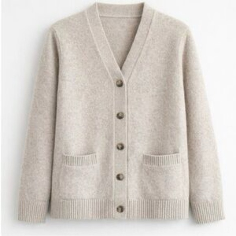 Men’s Uniqlo U Wool Cardigan Natural M
